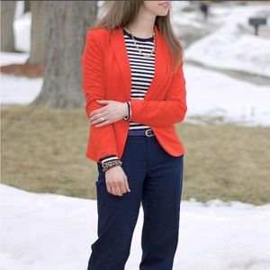 Orange blazer